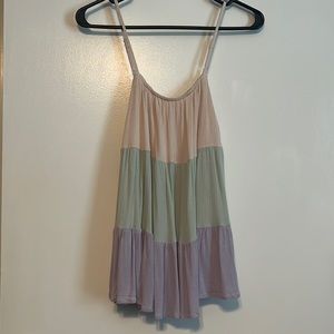 Dress Up Color Block Tank Size Small